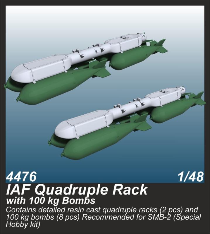 8595593131573 - IAF Quadruple Rack with 100 kg Bombs  (2 pcs)