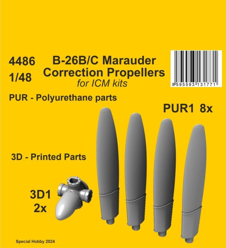 8595593131771 - B-26B C Marauder - Correction Propellers [ICM]