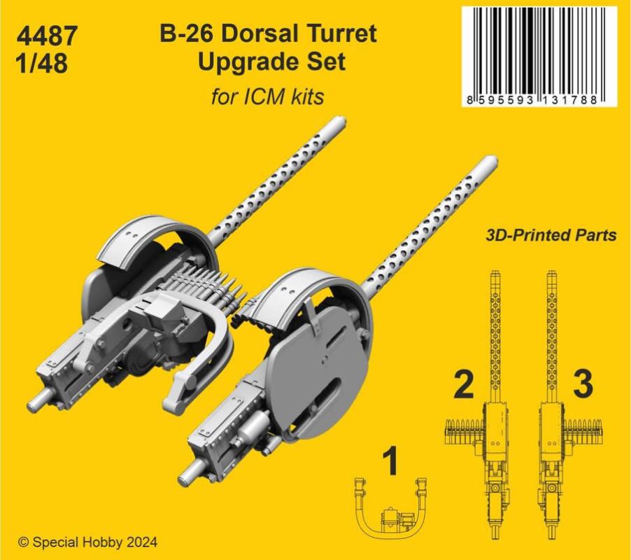 8595593131788 - B-26 - Dorsal Turret Upgrade Set 8595593131788 - B-26 - Dorsal Turret Upgrade Set