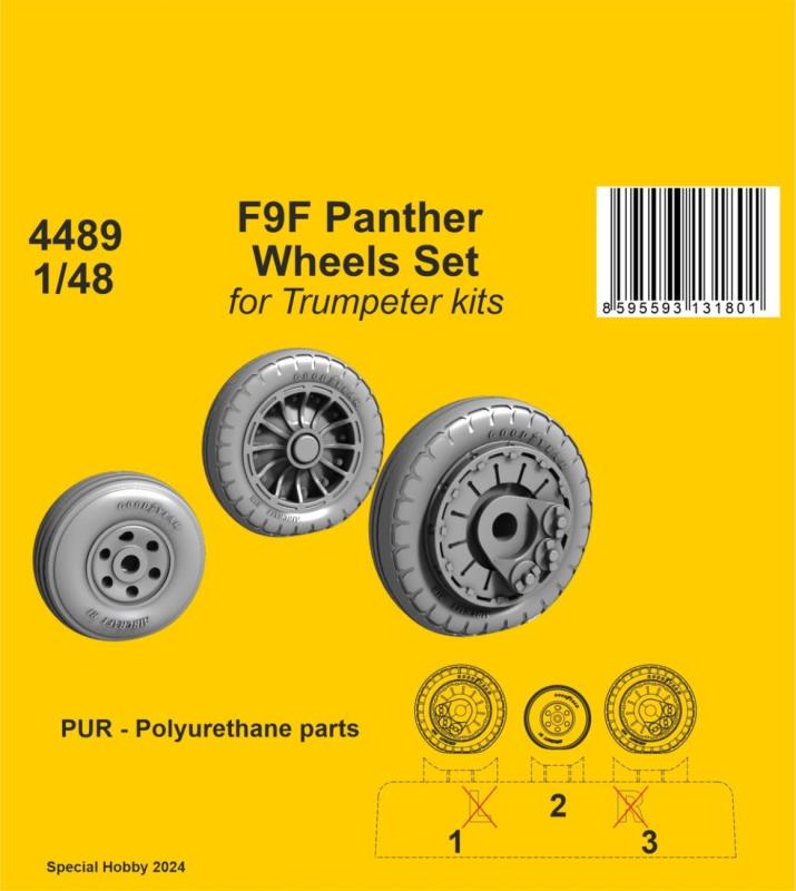 8595593131801 - F9F Panther - Wheels Set [Trumpeter]