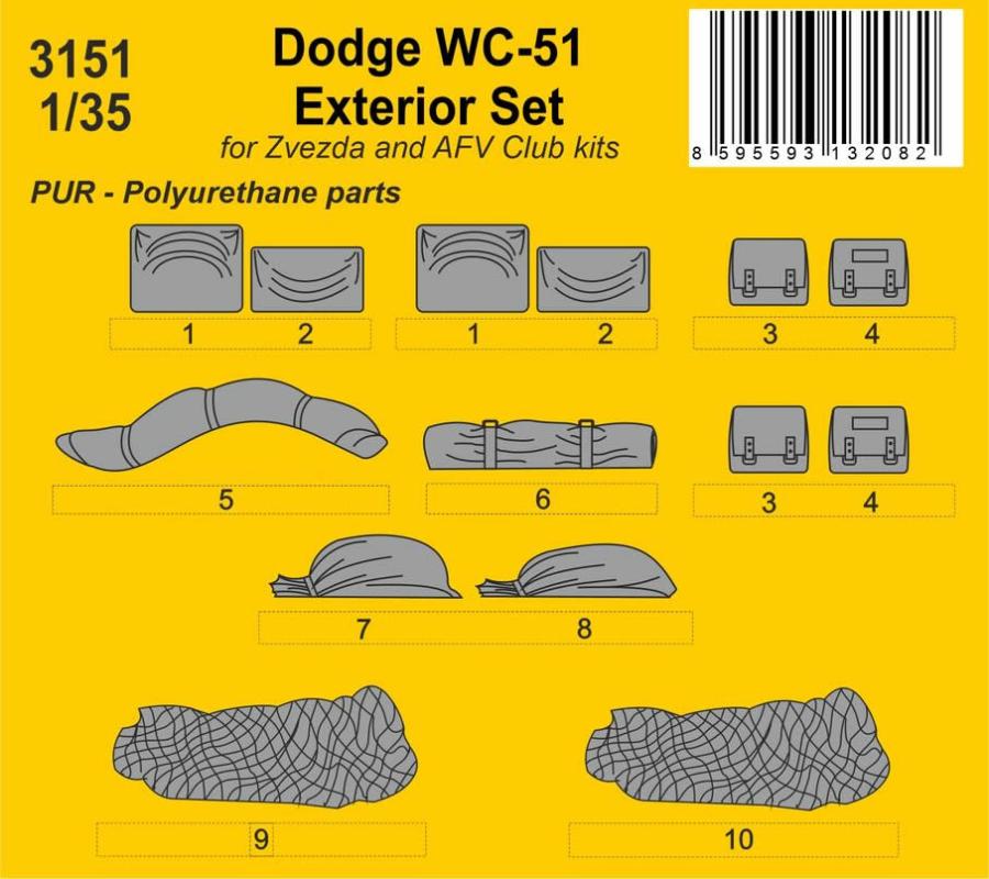 8595593132082 - Dodge WC-51 - Stowage and Seat Cushions