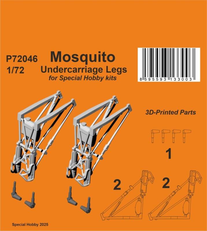 8595593133003 - Mosquito - Undercarriage Legs [Special Hobby]