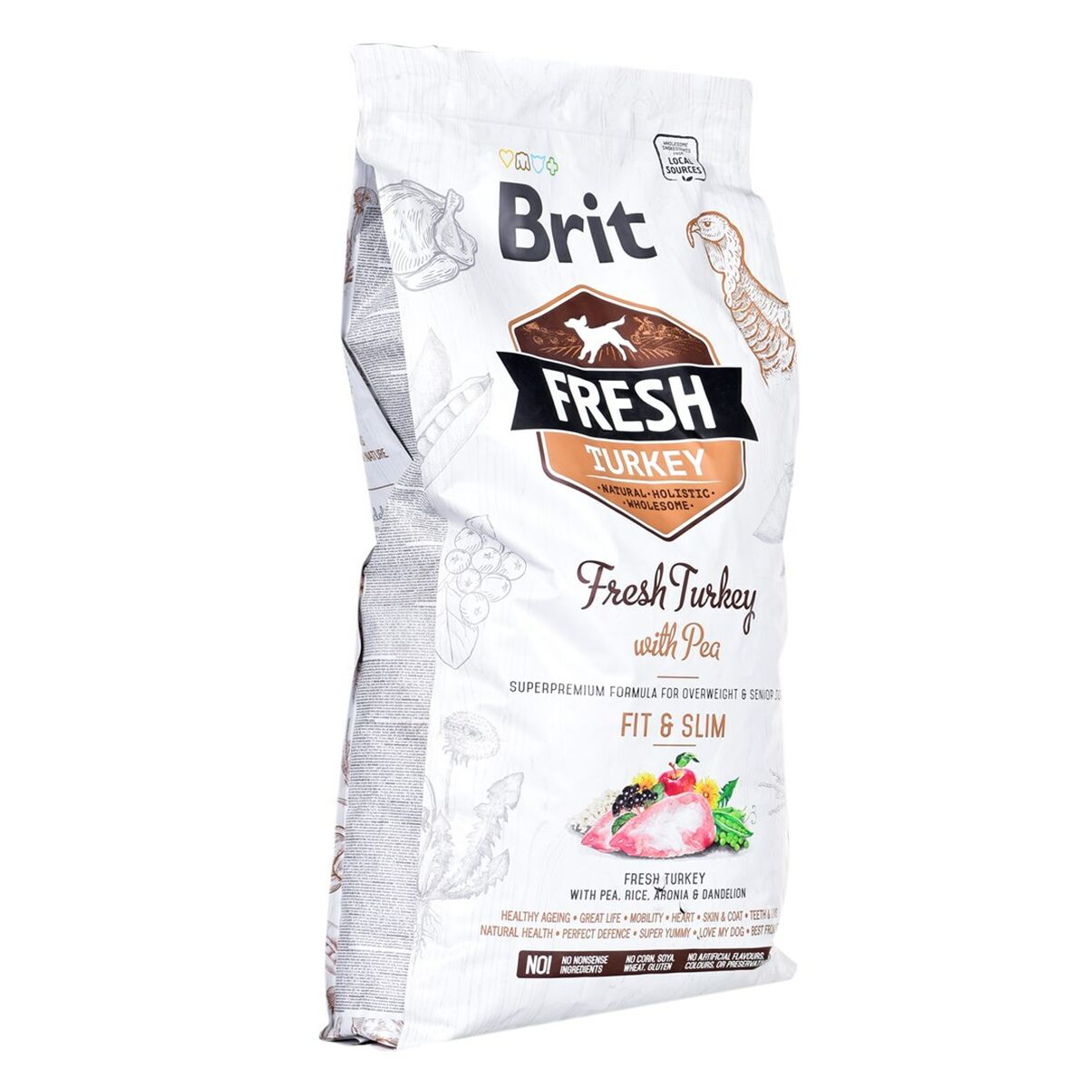 8595602530793 - Brit Fresh Turkey with Pea Light Fit & Slim 12 kg