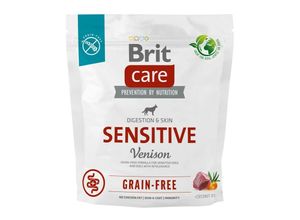 8595602559152 - - Trockenfutter für Hunde mit Nahrungsmittelunverträglichkeiten brit Care Dog Grain-Free Sensitive Venison 1 kg