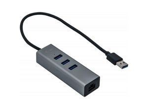 8595611701856 - Itec - i-tec usb-a hub 3 port usb 30 + Gigabit Ethernet Adapter Metall (U3METALG3HUB)