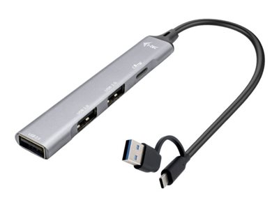 8595611706868 - I-TEC USB-A USB-C Metal HUB