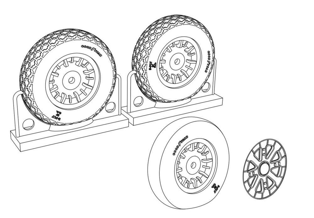 8595683905589 - F4U Corsair Cross Thread Wheels set