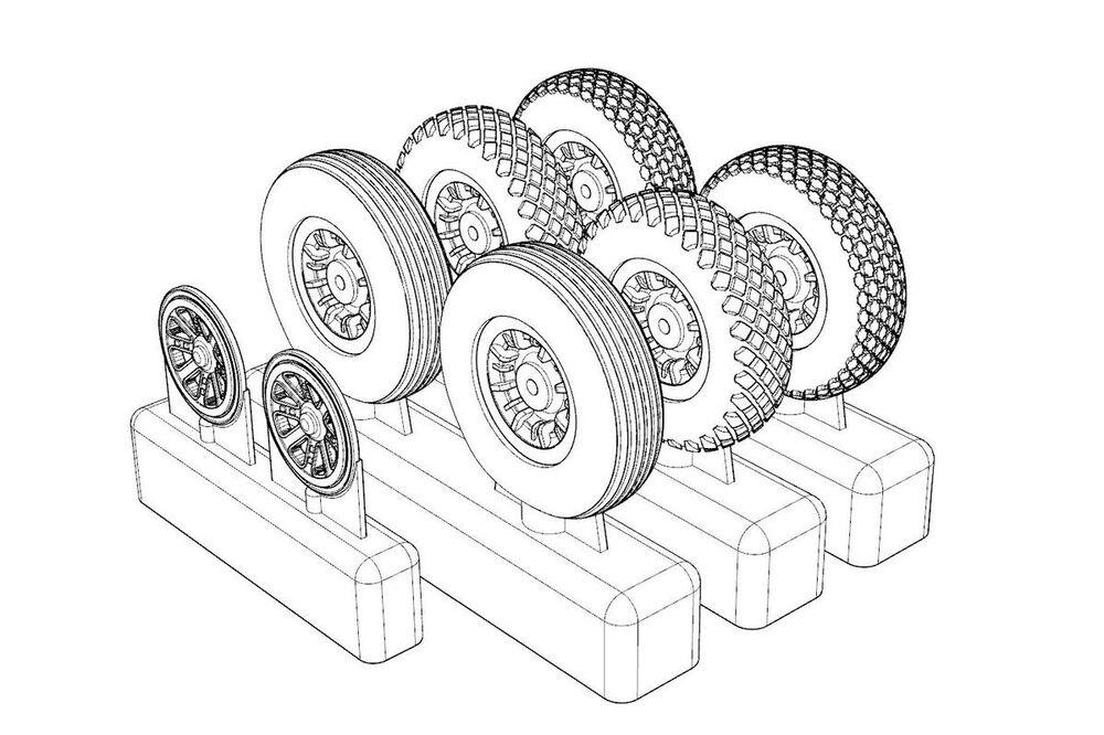 8595683906845 - P-47N Wheels (3 type of pattern)