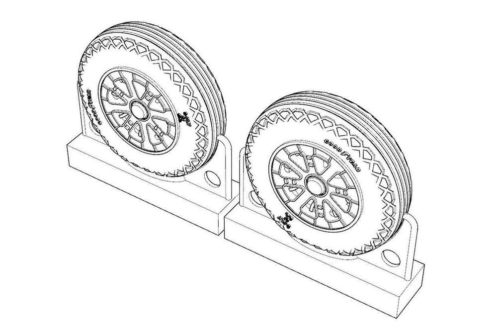 8595683907064 - F4U Corsair Ribbed-Diamond Thread Wheels set