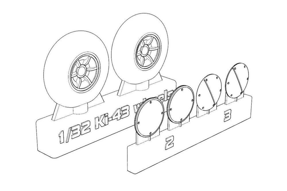 8595683907149 - Ki-43 Hayabusa Wheels