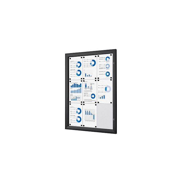 8596052051692 - Schaukasten schwarz 9x DIN A4 8596052051692 Showdown Displays