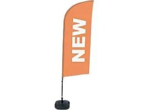 8596052143618 - SHOWDOWN Strandflagge New Windform Orange 330 x 89 cm Einzel Aluminium