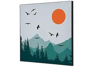 8596052181283 - Showdown Wanddekoration Set 40x40cm Sonne und Vögel 8596052181283 Showdown Displays