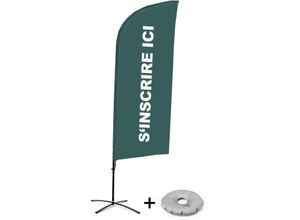 8596052189807 - Beachflagset - Hier Anmelden - Französisch - Grau - Showdown Displays