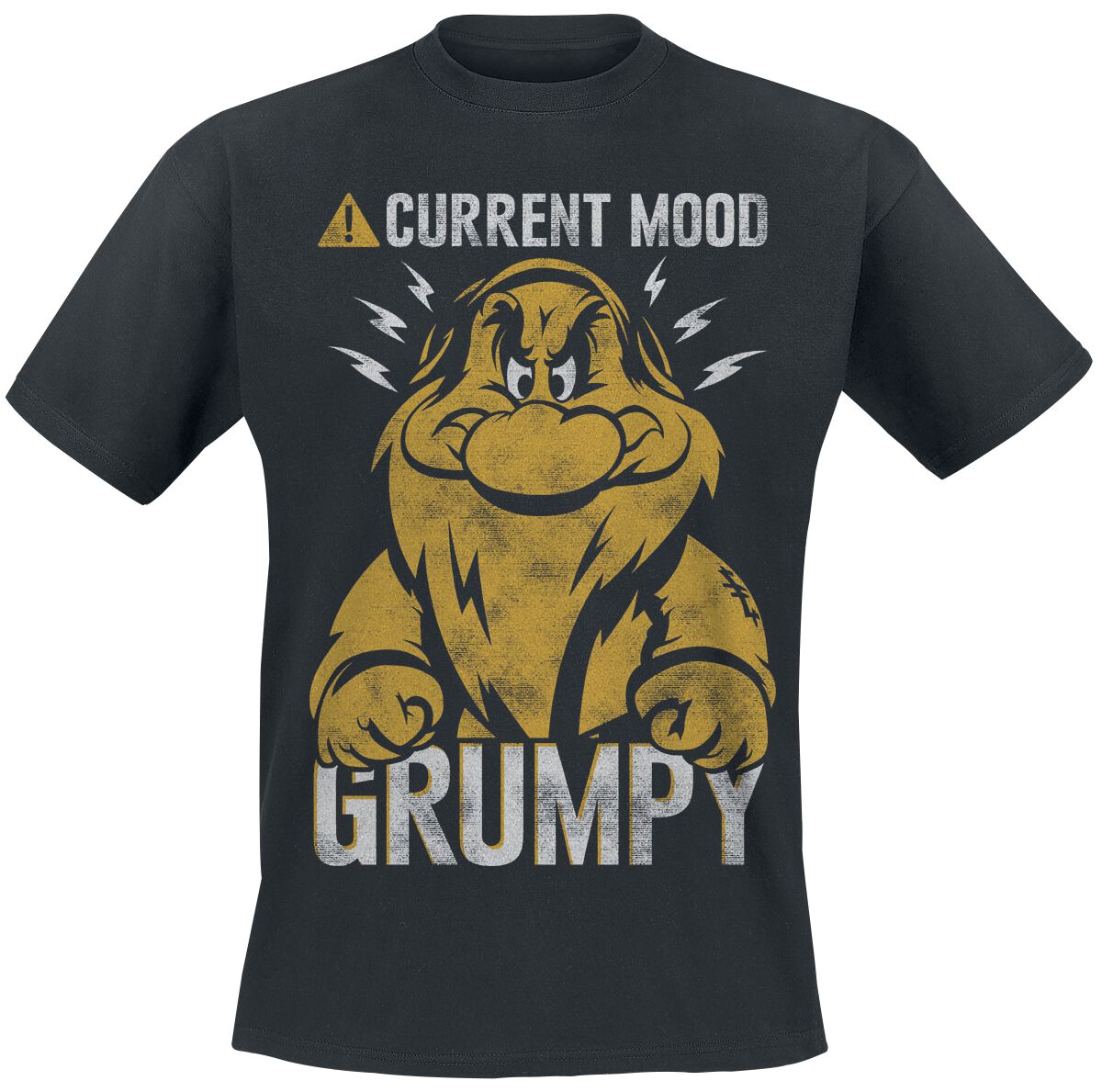 8596488000363 - und die sieben Zwerge - Current Mood - Grumpy T-Shirt schwarz in S