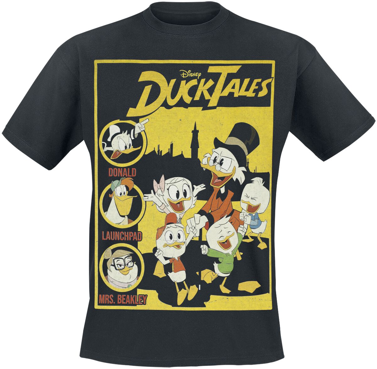 8596488016562 - DuckTales - Cover T-Shirt schwarz in S