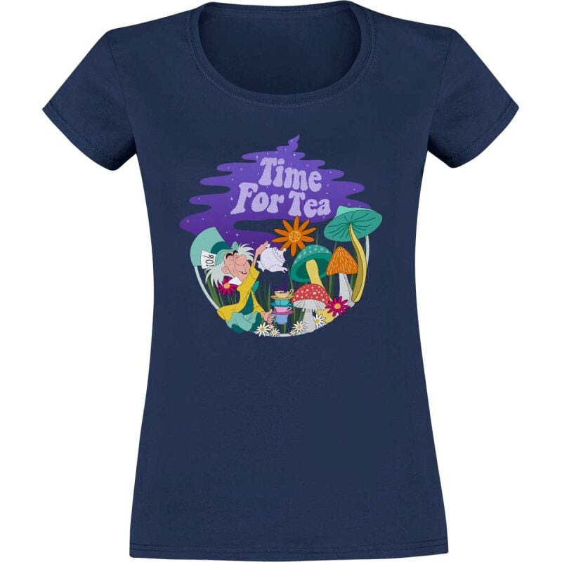 8596488437978 - Tea Time Filled T-Shirt navy in S