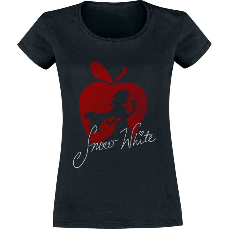 8596564122569 - Snow White Silhouette T-Shirt schwarz in XL