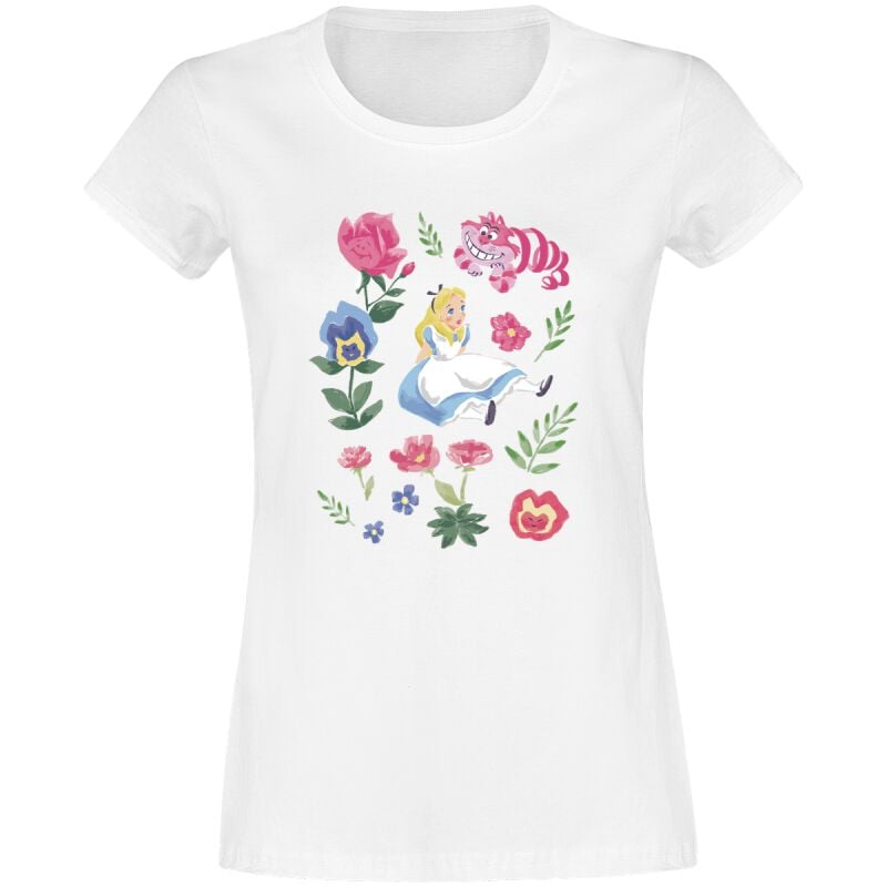 8596582318241 - Alice Friends Flowers T-Shirt weiß in L