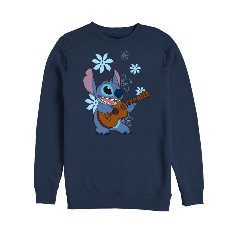 8596593944255 - Stitch Flowers Sweatshirt blau in XXL
