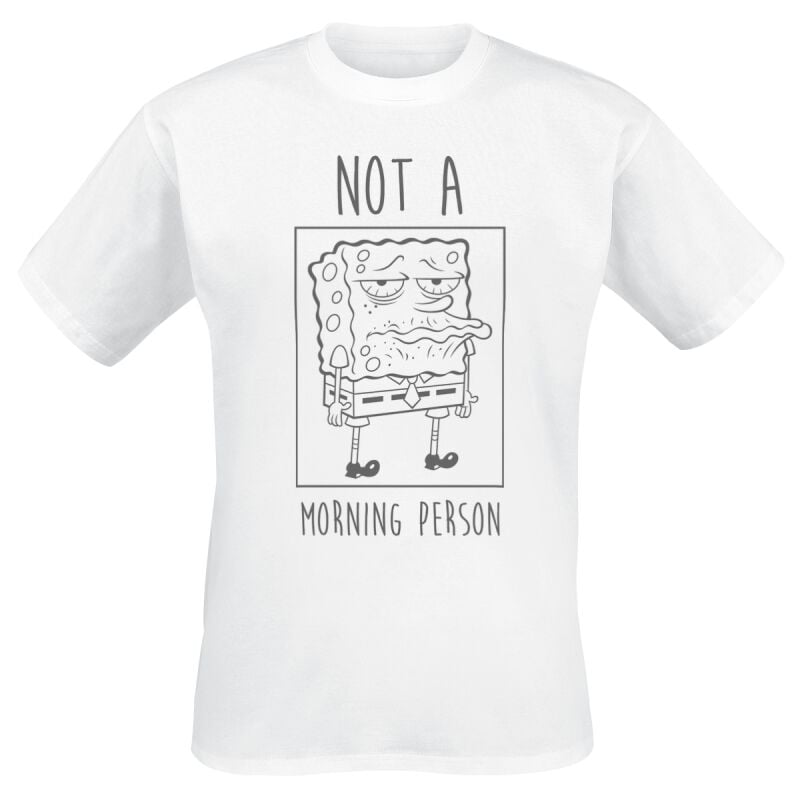 8596607261361 - Not a morning Person T-Shirt weiß in L