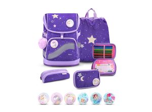 8605036846763 - Rucksack Smarty Plus Premium Schulranzen Set 5-t Dahlia Federtasche