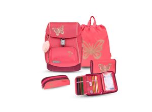 8605036847326 - Rucksack Comfy Plus Premium Schulranzen Set 4-teilig Coral