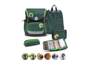 8605036847692 - Rucksack Compact Plus Premium Schulranzen Set 5-teilig Twist of Lime