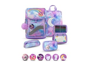 8605036862978 - Rucksack Smarty Plus Premium Schulranzen Set 5-teile Moonlight Tasche