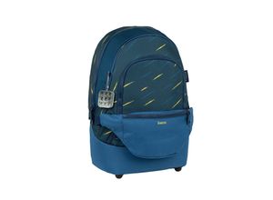 8605036863265 - 2-IN-1 Schultasche & Gürteltasche 2-teilig Ranzen Orion Blue Rucksack