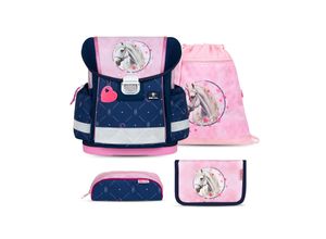 8605036865511 - Rucksack Classy ergonomisches Schulranzen-Set 4-Teile Amazing Horses