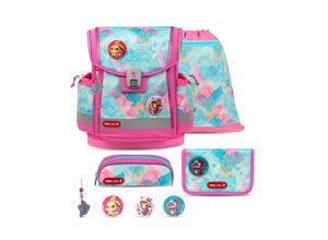 8605036866150 - Rucksack Classy Plus ergonomisches Schulranzen-Set 5-teilig Aqua Rose