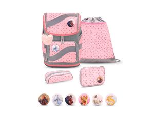 8605036866624 - Rucksack Smarty ergonomisches Schulranzen Set 5-teilig Pink Dots 2