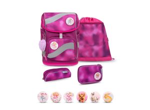 8605036867362 - Rucksack Smarty ergonomisches Schulranzen Set 5-t Shiny Pink Tasche