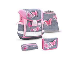 8605036881917 - Rucksack ergonomisches Schulranzen-Set 4-Teile Elegant mit Brustgurt 8605036881917 - Rucksack ergonomisches Schulranzen-Set 4-Teile Elegant mit Brustgurt