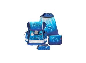 8605036881931 - Rucksack ergonomisches Schulranzen-Set 4-teilig Dolphins mit Brustgurt 8605036881931 - Rucksack ergonomisches Schulranzen-Set 4-teilig Dolphins mit Brustgurt