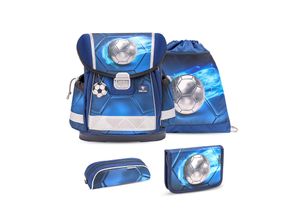 8605036881962 - Rucksack ergonomisches Schulranzen-Set 4-Teile Football mit Brustgurt 8605036881962 - Rucksack ergonomisches Schulranzen-Set 4-Teile Football mit Brustgurt
