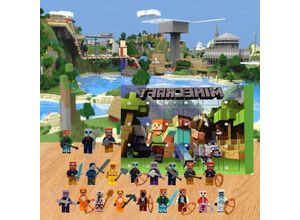 8663484375884 - Weihnachts-Adventskalender 2024 Minecraft Blind Box Idealer Weihnachts-Adventskalender 24 Tage – Überraschungsgeschenk für Mädchen Jungen und Kinder