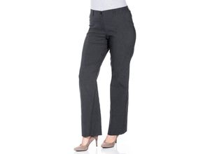 8680679226738 - Große Größen Bengalin-Hose in Bootcut-Form grau meliert Gr50