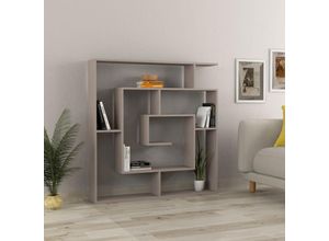 8680812149702 - Decortie - Labirent Modernes Bücherregal Raumtrenner Mokka Grau Medium 129cm - Mocha Grey