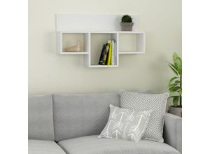 8680812153822 - Tran Modernes schwebendes Regal Weiß 49cm Kurz - White - Decortie 8680812153822 - Tran Modernes schwebendes Regal Weiß 49cm Kurz - White - Decortie