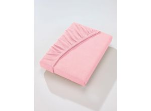 8680876469020 - Spannbettlaken WÄSCHEPUR WITT-PBK-Bettlaken-temporär Gr B L 90-100 cm x 190-200 cm 1 St 2 Stück rosa (rosé) Spannbettlaken Bettlaken