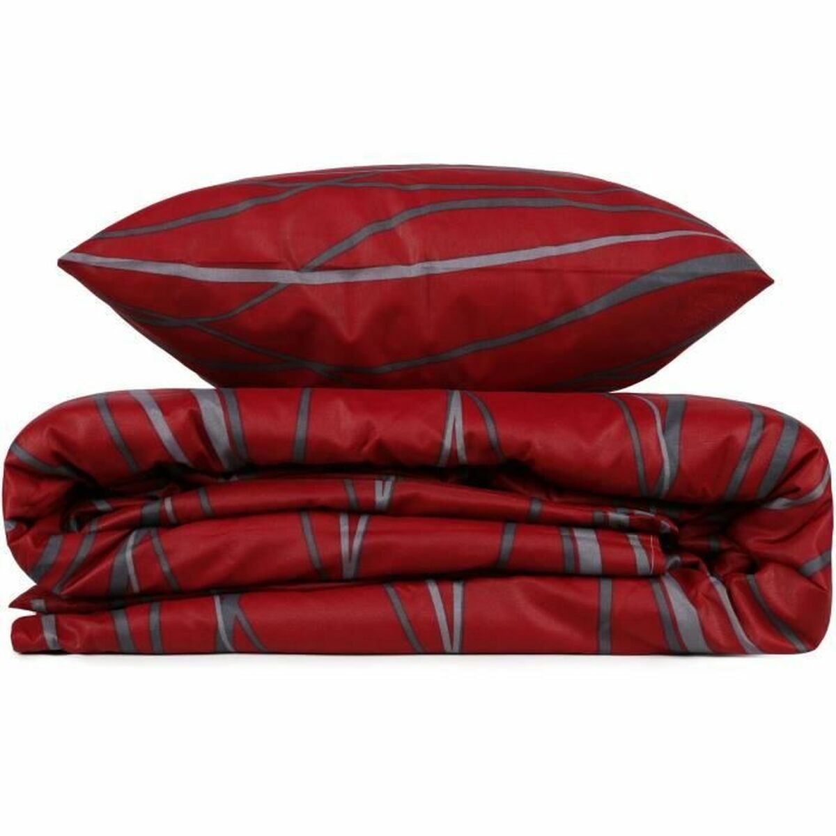 8681181780442 - Duvet cover set Red Super king 3 Pieces