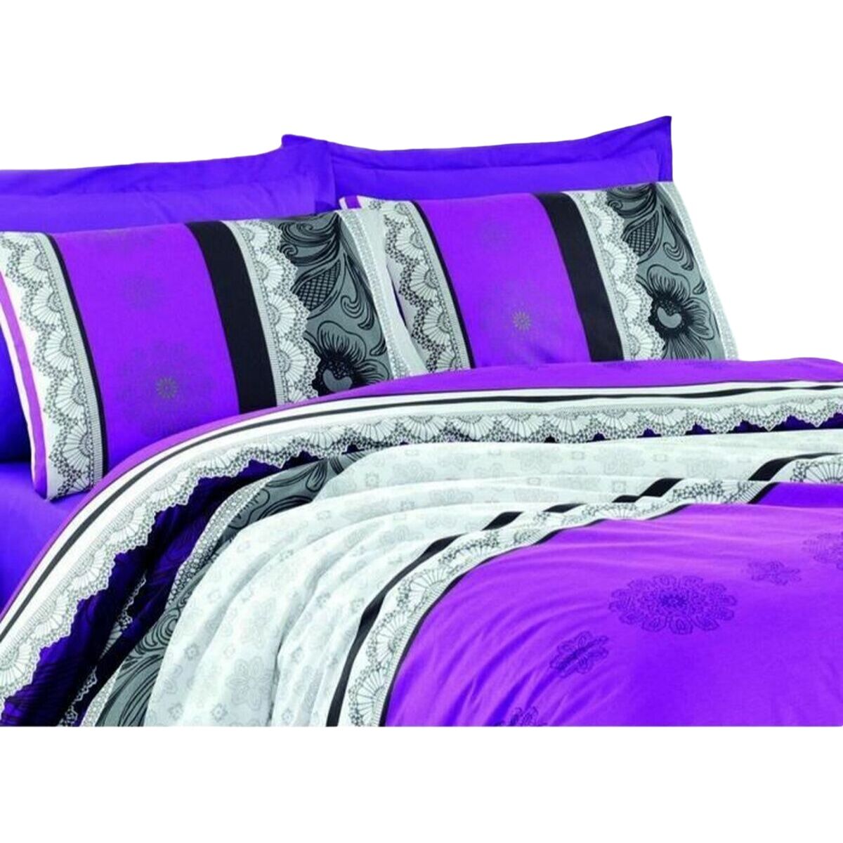 8681181819630 - Duvet cover set Purple Super king 3 Pieces 8681181819630 - Duvet cover set Purple Super king 3 Pieces