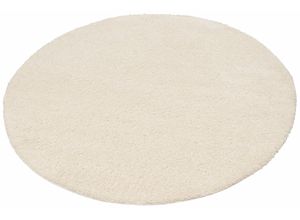 8681604006005 - Hochflor-Teppich MY HOME Bodrum Teppiche Gr L 190 cm Ø 190 cm 30 mm 1 St beige (natur) Esszimmerteppiche weicher Flor einfarbig