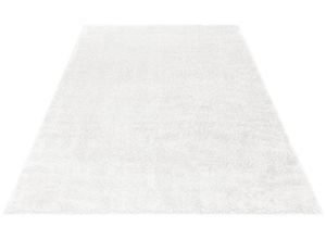 8681604026140 - Hochflor-Teppich MY HOME Mikro Soft Ideal Teppiche Gr B L 160 cm x 230 cm 30 mm 1 St weiß Esszimmerteppiche Microfaser extra flauschig Weich Pflegeleicht Elegant Uni