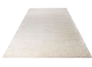 8681604046124 - Hochflor-Teppich HOME AFFAIRE Viva Teppiche Gr B L 160 cm x 230 cm 45 mm 1 St beige (creme) Esszimmerteppiche Uni Farben einfarbig besonders weich und kuschelig