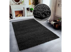 8681604046858 - Hochflor-Teppich HOME AFFAIRE Shaggy 30 Teppiche Gr B L 240 cm x 320 cm 30 mm 1 St grau (anthrazit) Shaggyteppich Teppich Esszimmerteppiche Teppiche Teppich Uni Farben besonders weich und kuschelig