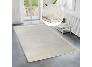 8681604047213 - Hochflor-Teppich BRUNO BANANI Shaggy Soft Teppiche Gr B L 160 cm x 230 cm 30 mm 1 St beige (creme) Esszimmerteppiche gewebt Uni Farben besonders weich und kuschelig