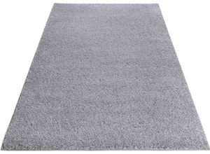 8681604050183 - Hochflor-Teppich HOME AFFAIRE Viva Teppiche Gr B L 160 cm x 230 cm 45 mm 1 St grau (hellgrau) Esszimmerteppiche Uni Farben einfarbig besonders weich und kuschelig